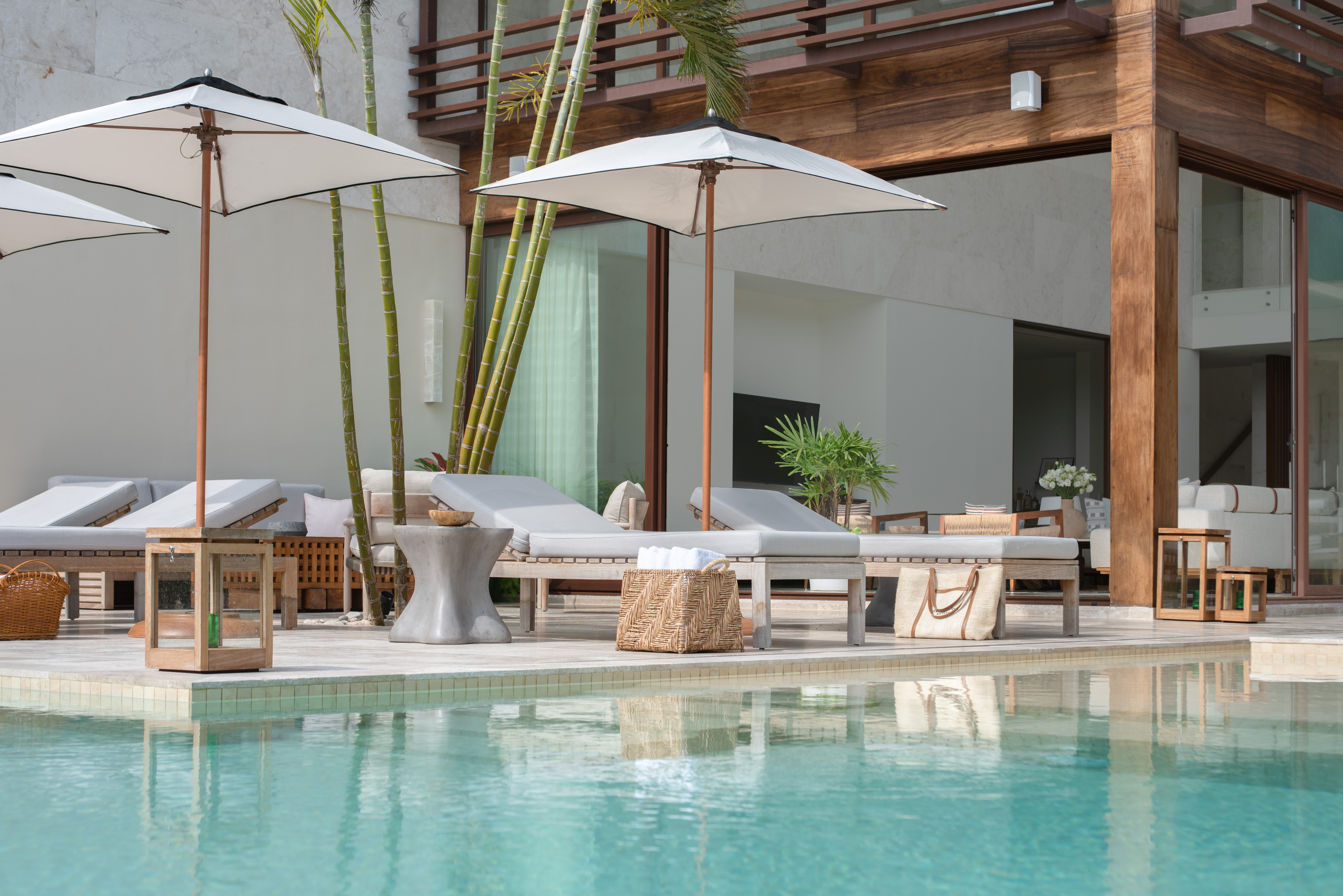 Rosewood Mayakoba lagoon suite with private freshwater pool overlooking the mangrove canal network