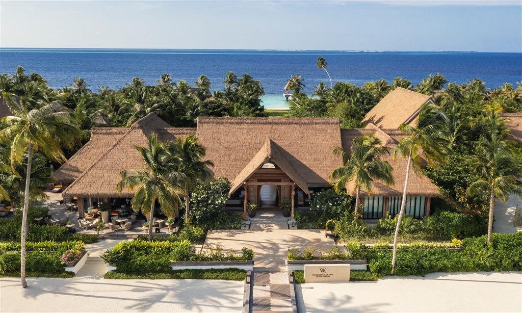 Overwater villa at Waldorf Astoria Maldives Ithaafushi with private pool deck and direct access to the lagoon waters